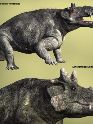 EstemmenosuchusDR冠鳄兽-Estemmenosuchusdr冠鳄兽.
