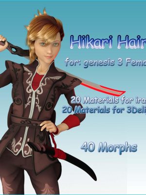 Hikari Anime Hair for G3F头发-Hikari动漫头发为G3F批发