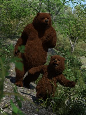 Mr. Bear and Son for Genesis 3 Male(s)熊与儿子-熊和儿子先生为创世纪3男性（s）熊与儿子