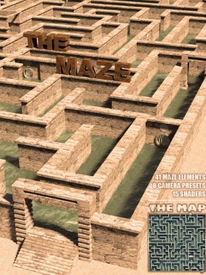 The Maze – Huge Labyrinth for Daz Studio