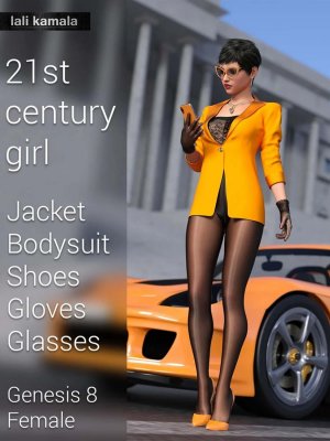 21st Century Girl Outfit for Genesis 8 Female(s)-21世纪女孩为创世纪8女性设计的服装