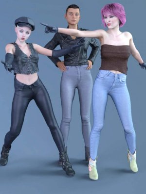 3 Pant Collection for Genesis 8 Female(s)-为8女性设计的3条裤子系列
