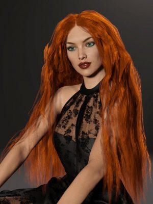 Free Spirit Hair for Genesis 3 Female(s)-自由精神头发为创世纪3女性