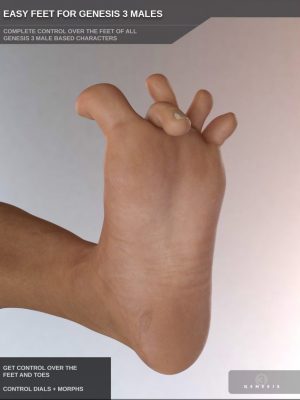 Easy Feet for Genesis 3 Male(s)-简单的脚用于创世纪3男性