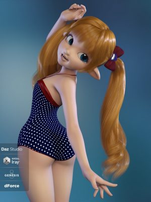 Cutie Hair for Genesis 3 and 8 Female(s)