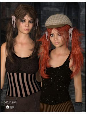 Octavia Hair for Genesis 3 Female(s) and Genesis 2 Female(s)-八伐头发为创世纪3雌性和创世纪2女性