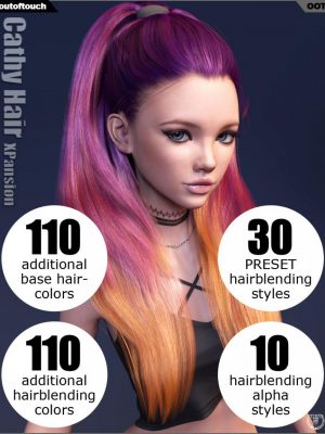 Cathy Hair and OOT Hairblending 2.0 Texture XPansion-凯茜头发和oot毛孔2.0纹理xpansion