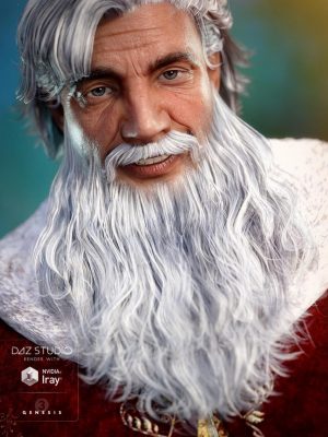 Santa Beard for Genesis 3 Male(s)圣诞老人胡子-Santa Beard for Genesis 3男性（s）圣诞圣诞人胡子