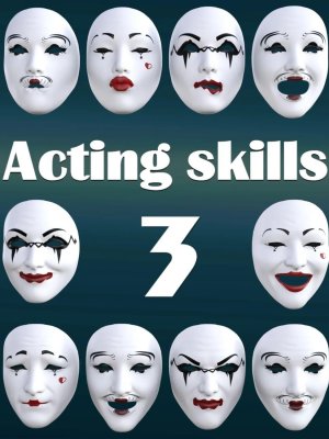 Acting Skills 3 for Genesis 8 and 8.1 Females-《创世纪》第8章和第8.1章女性的表演技巧3