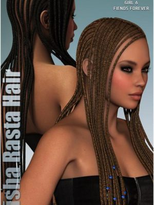 Alisha Rasta Hair for V4 and G2F-Alisha rasta头发为v4和g2f