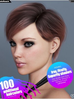 Ammy Hair Texture XPansion for Genesis 3 and 8 and La Femme-《创世纪3》、《创世纪8》和《女人》的头发纹理扩展
