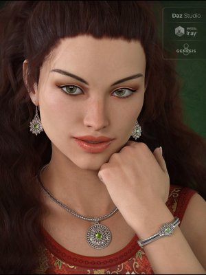 Bali Jewelry for Genesis 8 Female(s).zip-巴厘岛珠宝创世纪8女