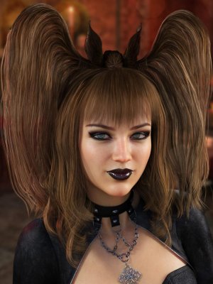 Belfry Hair for Genesis 8 Female(s)-钟楼头发为创世纪8女