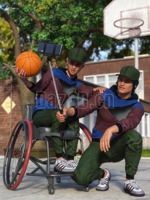 Campus Casual Outfit for Genesis 8.1 Males-81男生校园休闲装