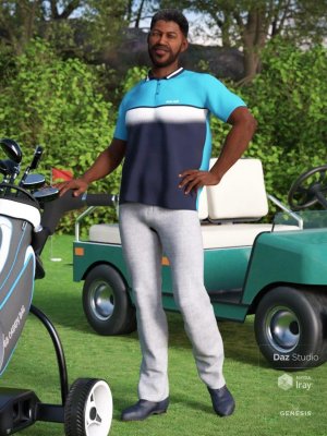 Casual Golf Outfit for Genesis 8 Male(s)-8男休闲高尔夫球服