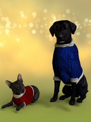 Christmas Suit for Daz Dog 8-Daz Dog 8的圣诞套装