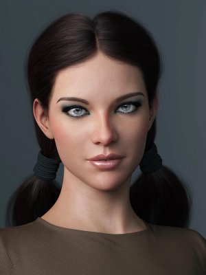 Chunky Pigtails for Genesis 3 and 8 Females-《创世纪3》和《创世纪8》中女性的矮胖辫子