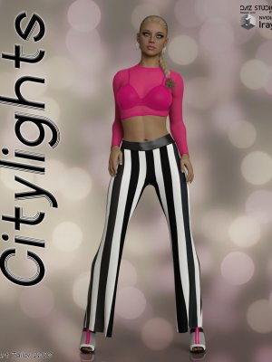 Citylights dforce Pantsuit for Genesis 8 Females-创世纪8女裤套装
