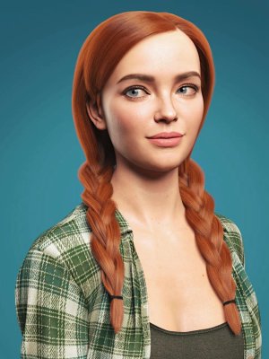 Cute Braids for Genesis 8 and 8.1 Females-《创世纪8》和《创世纪81》女性的可爱辫子