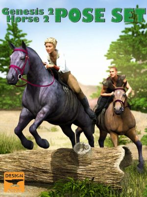 DA Horse and Rider Poses-达马和骑士姿势