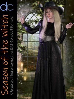 DC-Season Of The Witch for DAZ G8 Female-8女性的女巫季节