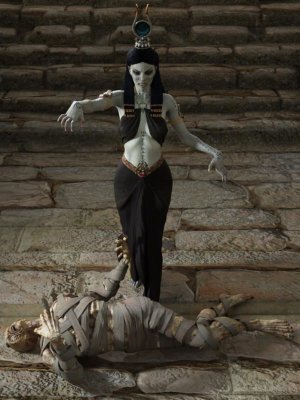 Dark Pharaoh Poses for Genesis 8 Female-黑暗法老为《创世纪》第八章女性摆姿势