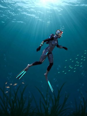 Deep Sea 6 Dive Suit for Genesis 8 Male(s) and Female(s)-深海6号潜水服，适用于创世纪8号男性和女性