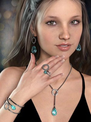 Droplet Jewelry for Genesis 8 Female(s)-为创世纪8女性设计的水滴珠宝