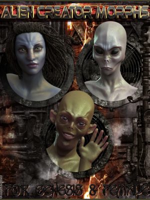 EJ Alien Creator Morphs for Genesis 8 Female(s)-EJ Alien Creator Morphs for Genesis 8女性