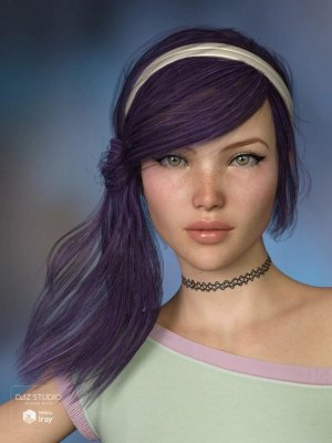 Effa Hair 2 for Genesis 3 and 8 Female(s)-创世记3和8女性的头发2