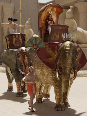 Egyptian Elephant Warrior for African Elephant-非洲象的埃及象武士