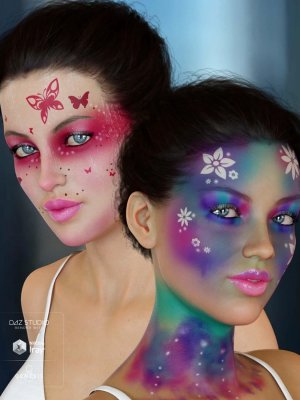 Enchanted Fantasy Makeup for Genesis 8 Female(s)-《创世纪8》女性魔法幻想妆