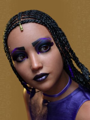 Extreme Closeup Cleo Style Geoshell Makeups for Genesis 8 Female(s)-极端特写克里奥风格化妆创世纪女