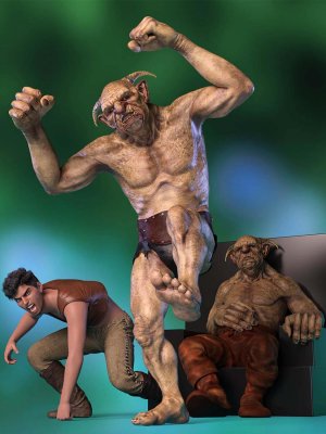 Fickle Poses and Expressions for Troll HD and Genesis 8 Male-和8男性的多变姿势和表情
