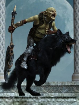 Goblin Rider Poses for War Goblin HD and Dire Wolf-哥布林骑士为战争哥布林HD和恐狼造型