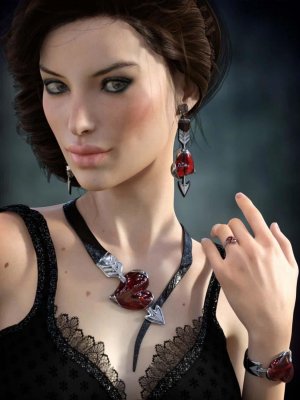 Heartstruck Jewelry for Genesis 3 Female(s)-为创世纪3女性设计的心动珠宝