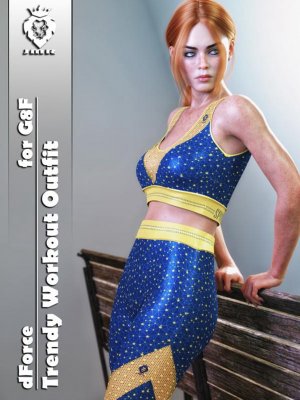 JMR dForce Trendy Workout Outfit for G8F-适用于8的时尚运动套装