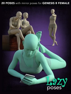 Lazy Poses for Genesis 8 Female-《创世纪》第八章女性懒人造型