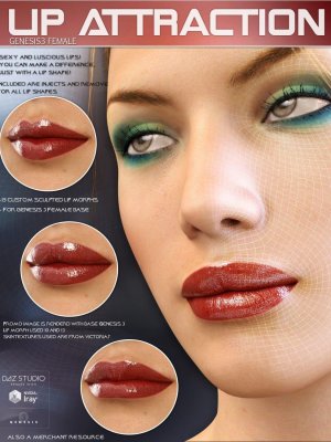 Lip Attraction for Genesis 3 Female-《创世纪》女性的嘴唇吸引力
