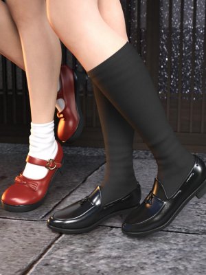 Mary Janes and Tassel Shoes for Genesis 8 Female(s)-玛丽珍和流苏鞋为创世纪8女