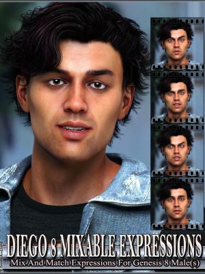 Mixable Expressions for Diego 8 and Genesis 8 Male(s)-8和8男性的混合表达式