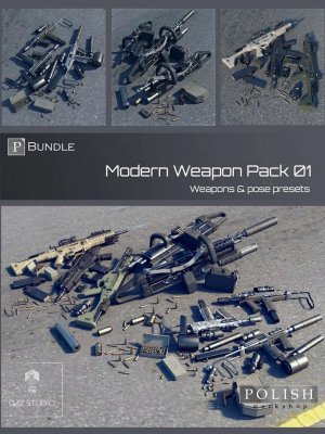 Modern Weapon Pack Bundle 01-现代武器套装01