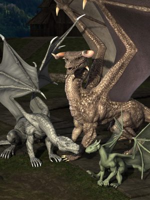 Mythic Beasts for the DAZ Dragon 3-神话般的野兽为Daz Dragon 3