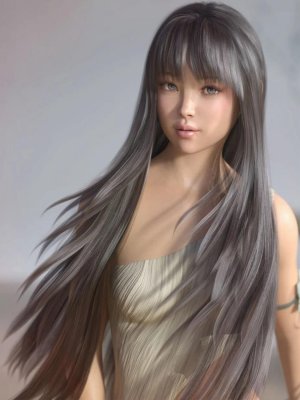 Neve Hair for Genesis 3 and 8 Females-《创世纪》第3章和第8章女性的头发