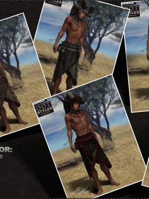 OOT Styles for Witch Doctor for Genesis 2 Male(s)-《创世纪2》男性巫医的烟头样式