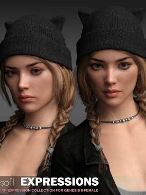 P3D Soft Expressions for Genesis 8 Female(s)-创世记8女性的3软表达