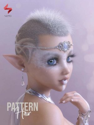 Pattern Hair for Genesis 3 and 8-创世记3和8的头发图案