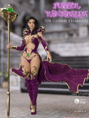 Purple Esmeralda for Genesis 3 Female(s)-紫色埃斯梅拉达为创世纪3女性