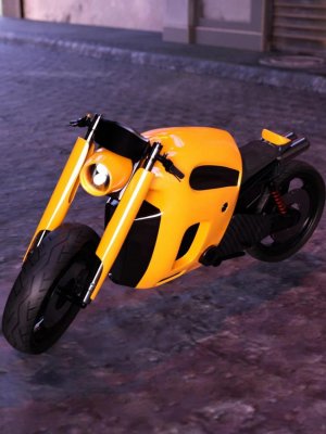 Retro-Futuristic Motorcycle-复古未来派摩托车
