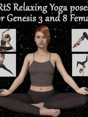 RtS Relaxing Yoga Poses for Genesis 3 and 8 Female-创世纪3号和8号女性放松瑜伽姿势